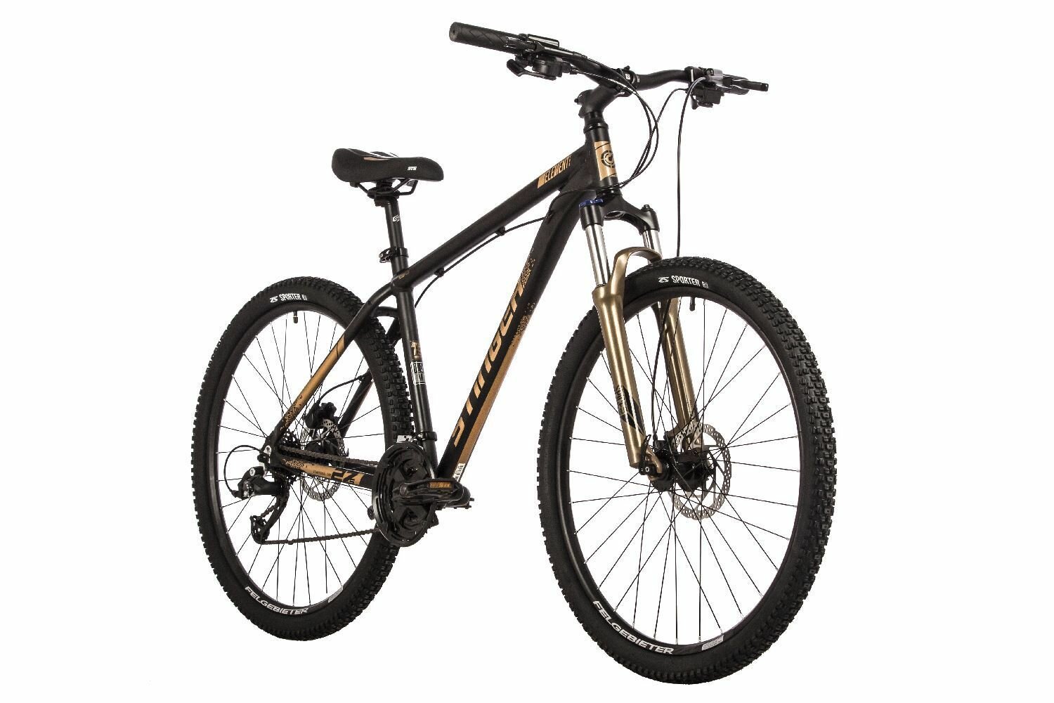 Велосипед STINGER 27.5" ELEMENT PRO золотистый, алюминий, размер 20"