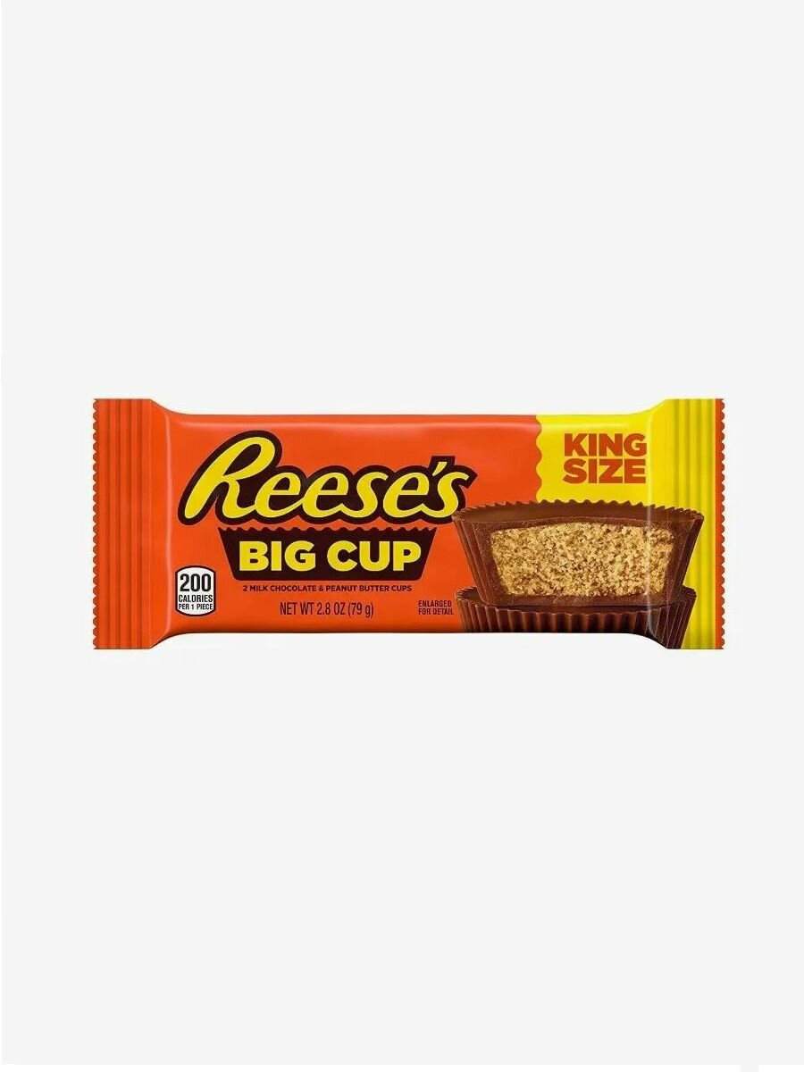 Печенье Reese's King Size арахисовый крем, покрытый шоколадом, 79 гр