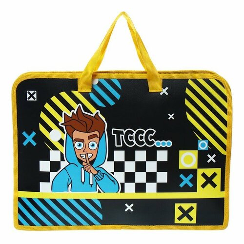 Папка с ручками А4 340 х 245 х 35 мм пластиковая молния вокруг Hatber Влад А4 комплект из 4 шт 2324₽