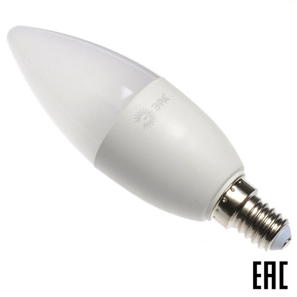 Лампа светодиодная "свеча" х/б свет 11Вт Б0032982 LED B35-11W-840-E14 880Лм 4000К ЭРА (5 шт. в комплекте)