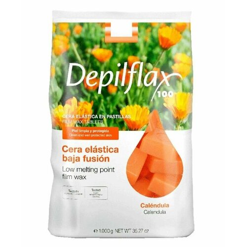 Depilflax, Воск горячий 1кг в дисках Календула depilflax воск горячий 1кг в дисках календула