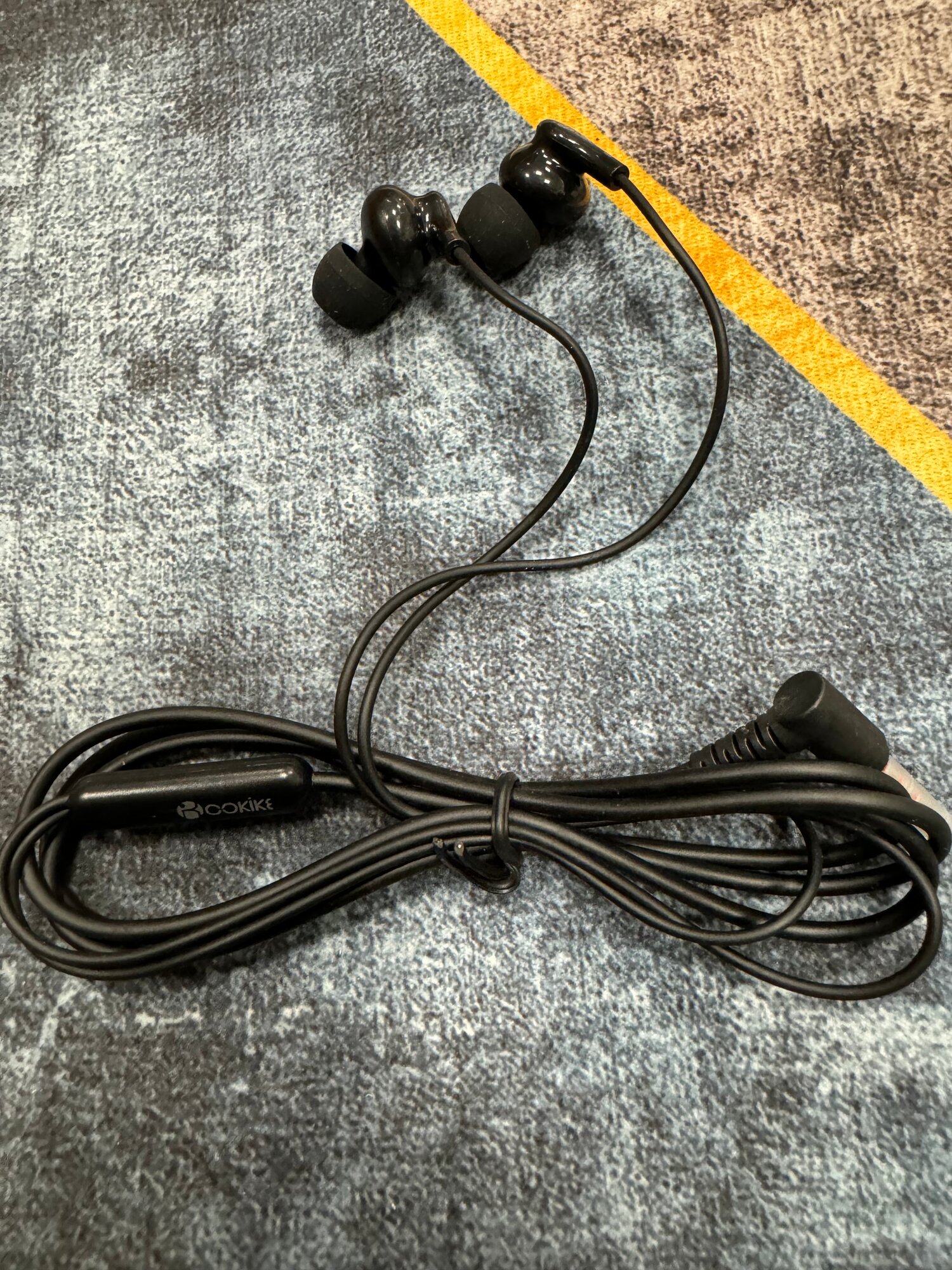 Проводные наушники капельки с микрофоном Cokike C16 (116 Дцб / 130см / 16 Ом) разъем 3.5мм для старых телефонов, магнитолы, радио, MP3-плеера, VR-о.