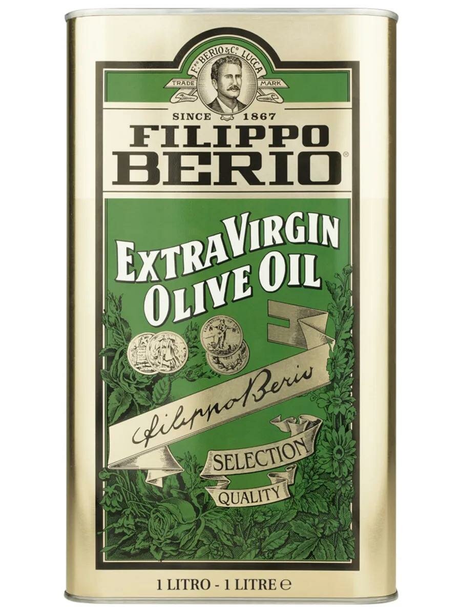 Оливковое масло Filippo Berio Extra Virgin нерафинированное, 1л