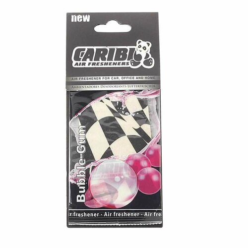 Ароматизатор подвесной пластина (bubble gum) Formula-1, 91572, CARIBI
