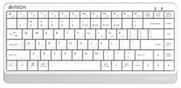 Беспроводная клавиатура A4Tech Fstyler FBK11 Белый/Серый