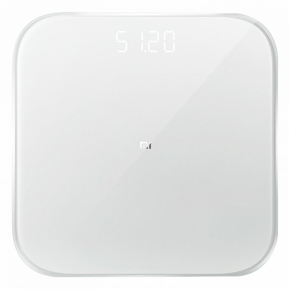 Весы напольные XIAOMI Mi Smart Scale 2 электронные до 150 кг квадрат стекло белые 456461 (1)