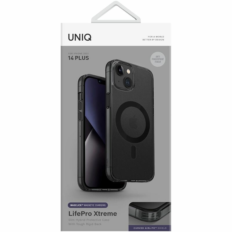 Клип-кейс Uniq Lifepro Xtreme AF MagSafe для Apple iPhone 14 Plus Smoke — фото 1