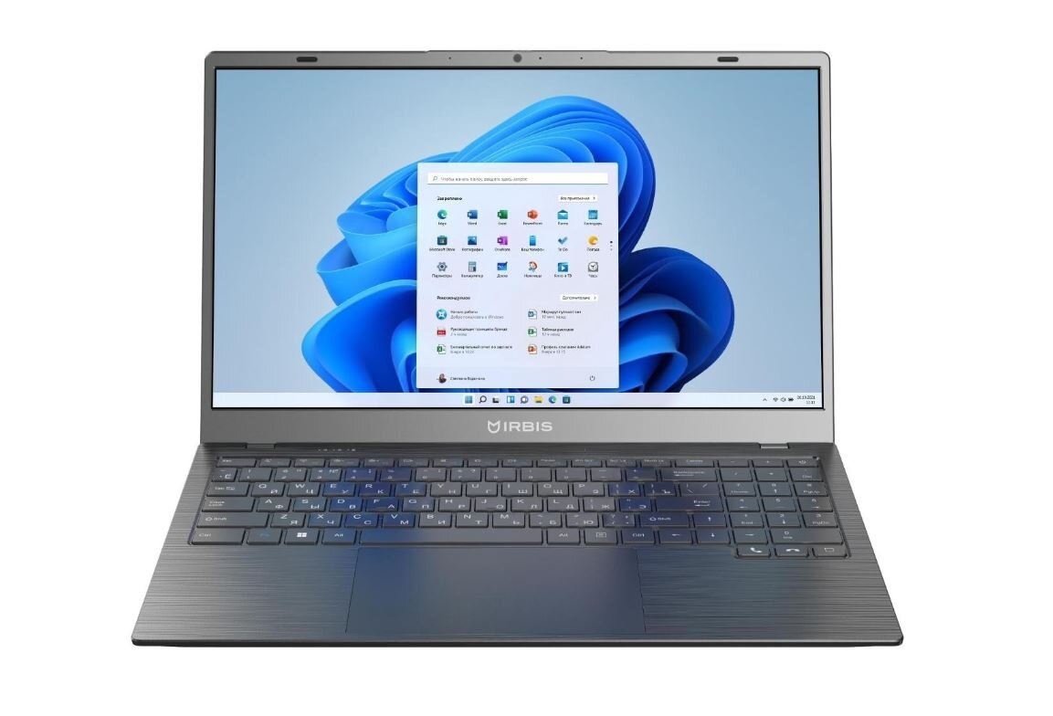 Ноутбук IRBIS 15NBC1014 15.6" IPS FHD/Intel Celeron N5095/8GB/256GB SSD/type-c/Windows11Pro/серый/1,57kg