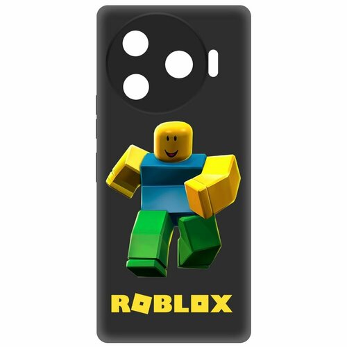 Чехол-накладка Krutoff Soft Case Roblox-Классический Нуб для TECNO Camon 30 Pro 5G черный чехол накладка krutoff soft case roblox классический нуб для tecno camon 18 черный