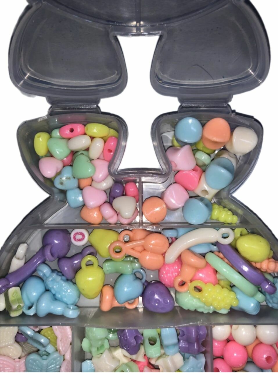 Набор бусин для творчества с леской Кролик — фото 1