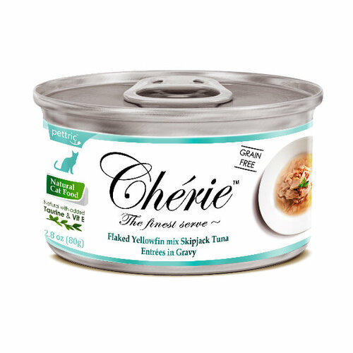 PETTRIC Cherie Корм влаж. тунец в подливе д/кошек конс.80г