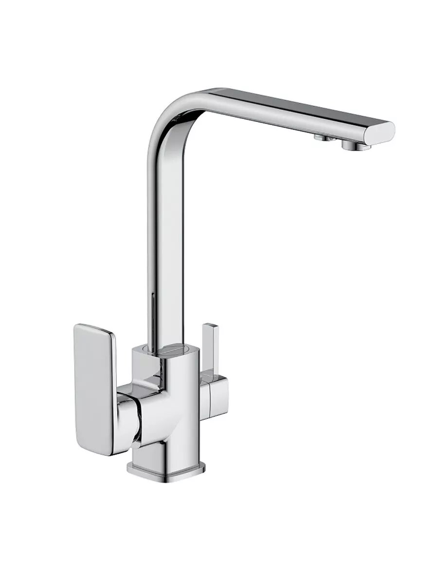 Смеситель для кухни Frap F4360, однорычажный, со встроенным краном под питьевую воду, хром — фото 1