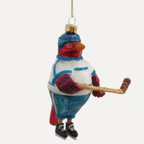 Изображение товара Елочная игрушка Птица-хоккеист, 10,5х7х14,5 см KSM-813091