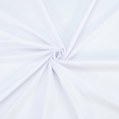 Ткань для шитья хлопок, 1 Метр ткани, Ложная сетка одежная, спортивная 130 гр/м2, Отрез - 160х150 см, цвет белый