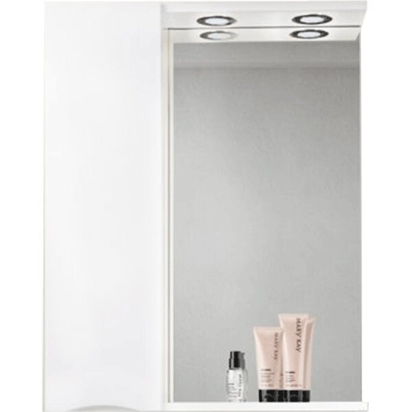 Зеракло-шкаф BelBagno MARINO-SPC-800/750-1A-BL-P-L Bianco Lucido
