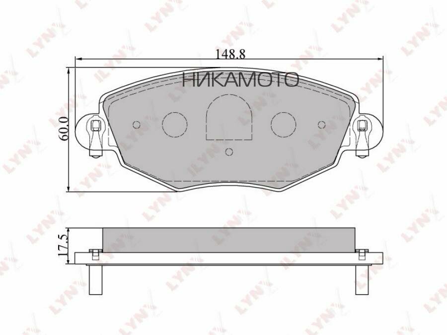LYNXAUTO BD-3006 Колодки торм. диск. перед.
