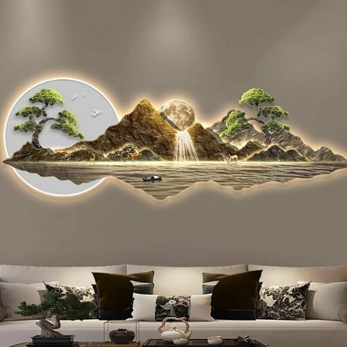 Китайская декоративная роспись со светодиодной подсветкой