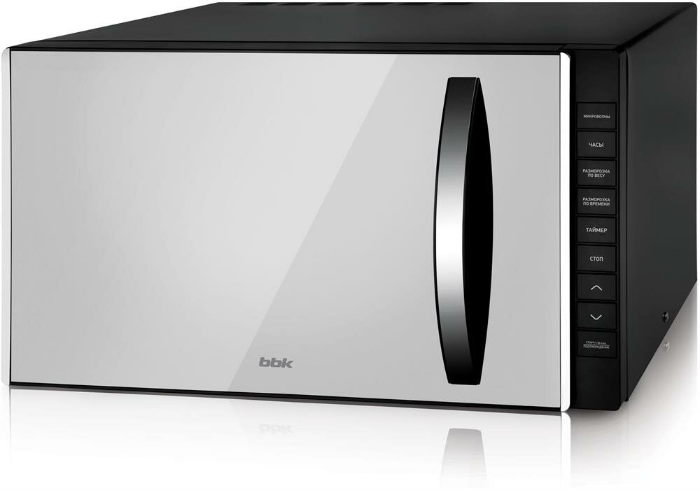 Микроволновая печь BBK 23MWS-826T/B-M, объем 23 л, мощность 800 Вт, черный