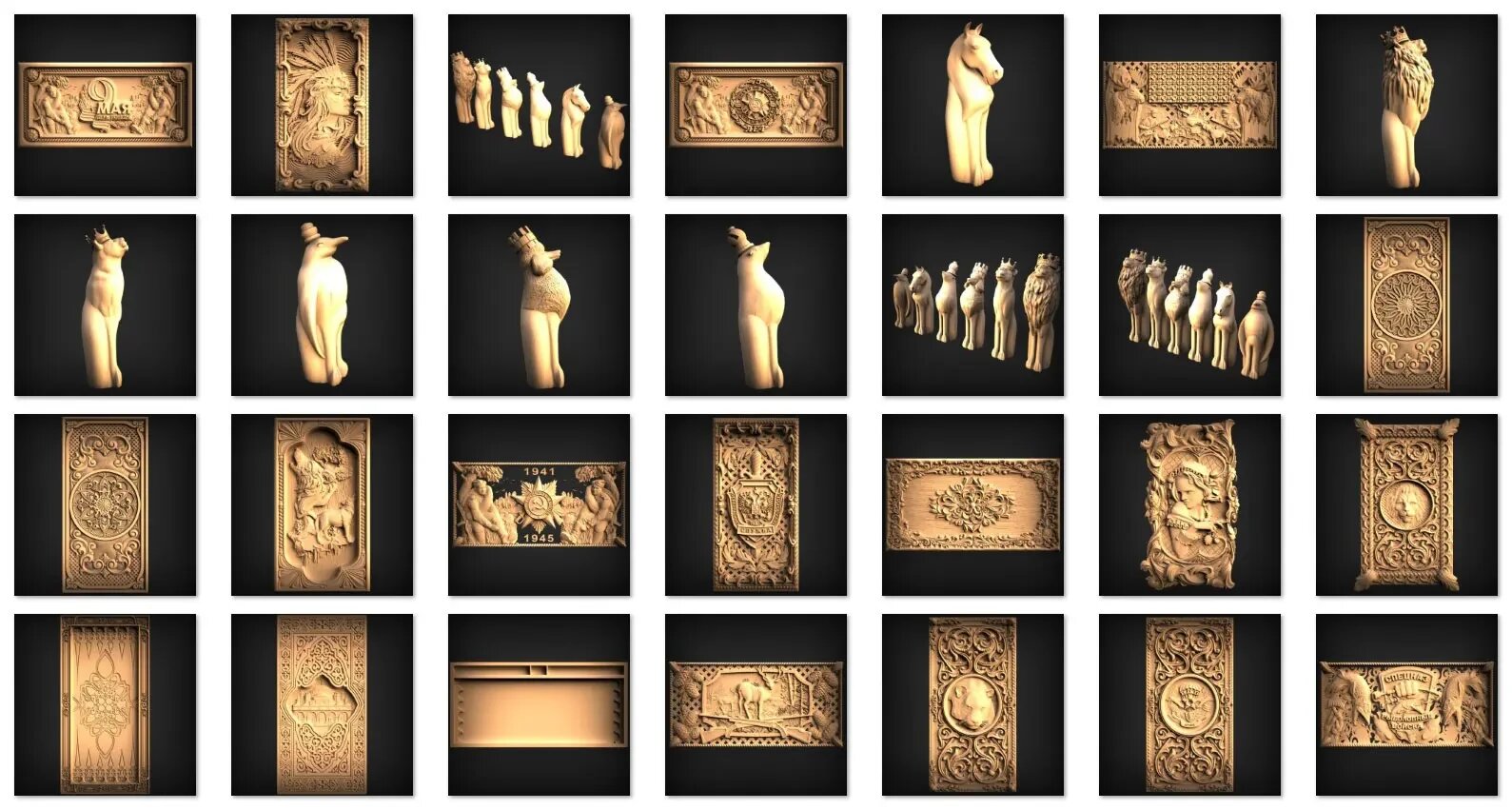 Коллекция 3D моделей STL для ЧПУ: нарды и шахматы — фото 1