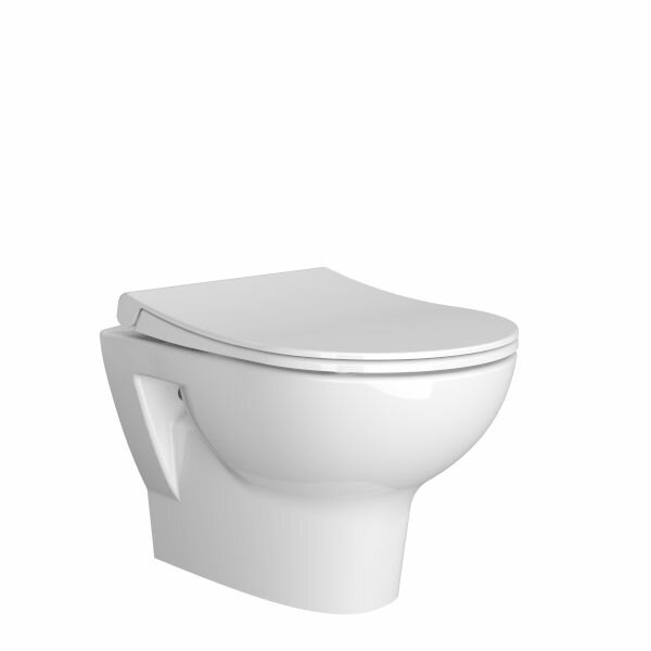 Унитаз подвесной VitrA 5795B003-6077 Zentrum безободковый тонкое дюропластовое сиденье микролифт *