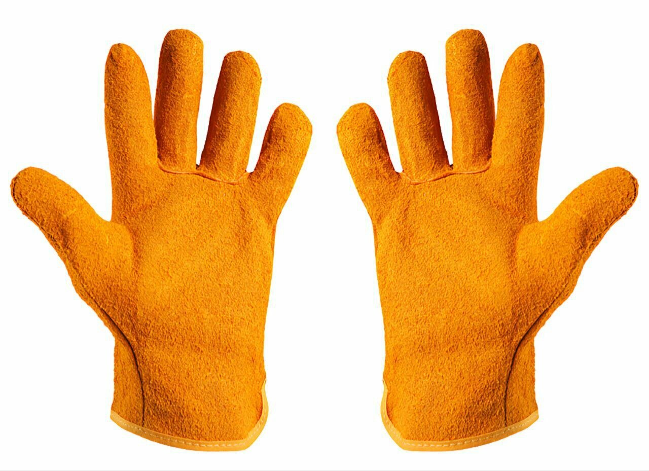 Перчатки рабочие драйвер, рыжие, стандарт, 1 пара, оранжевые