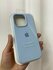 Чехол "светло-голубой", для iPhone 16 Pro, силикон, противоударный
