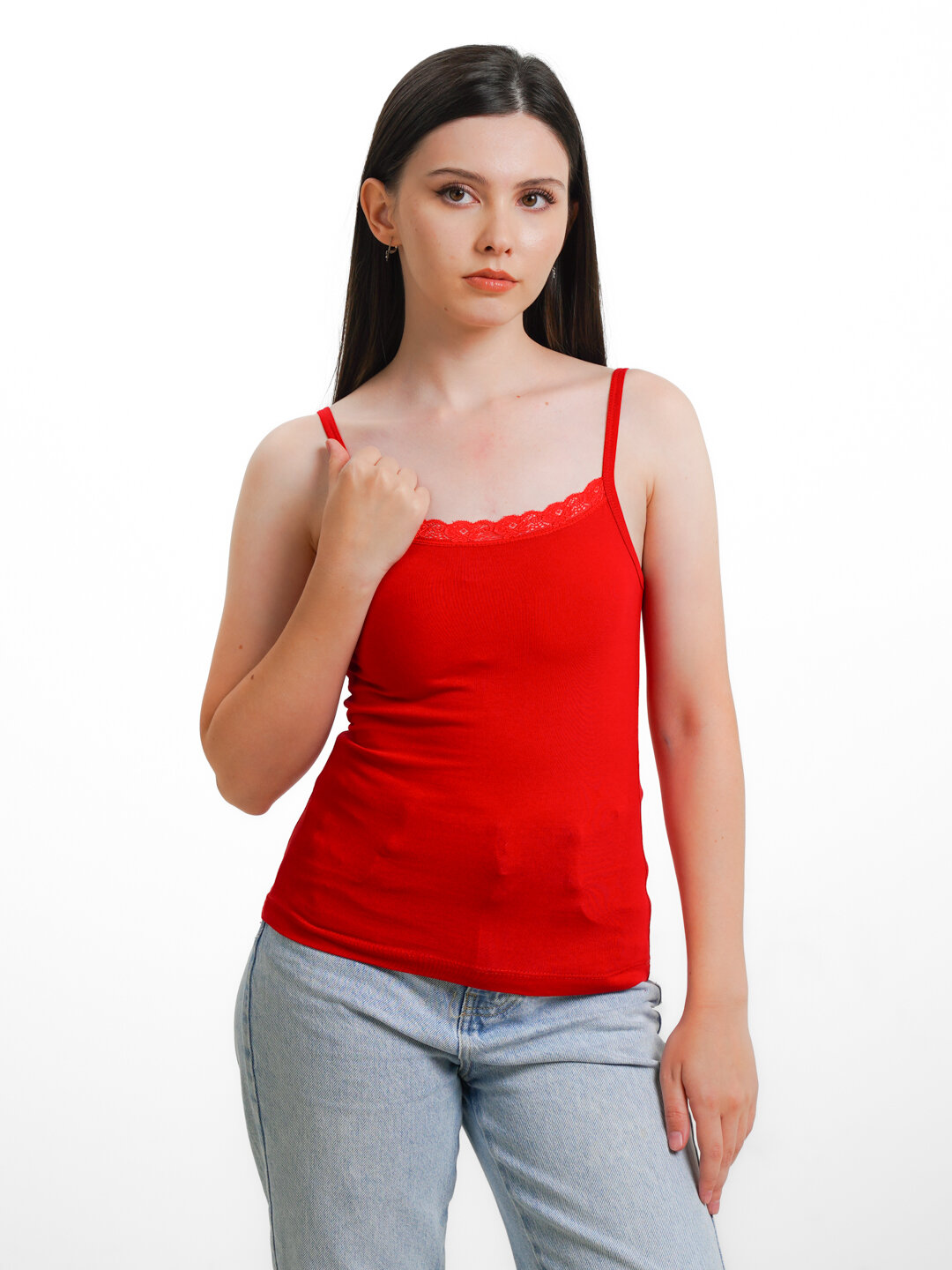 Майка S, 1 шт., размер 2XL, красный (300) — фото 1