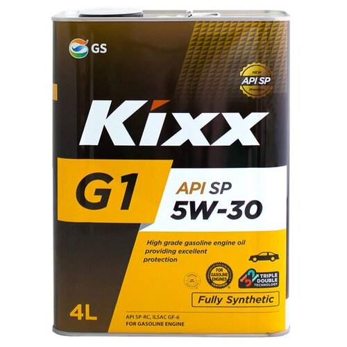 Синтетическое моторное масло Kixx G1 SP 5W-30, 4 л, 3.9 кг, 1 шт