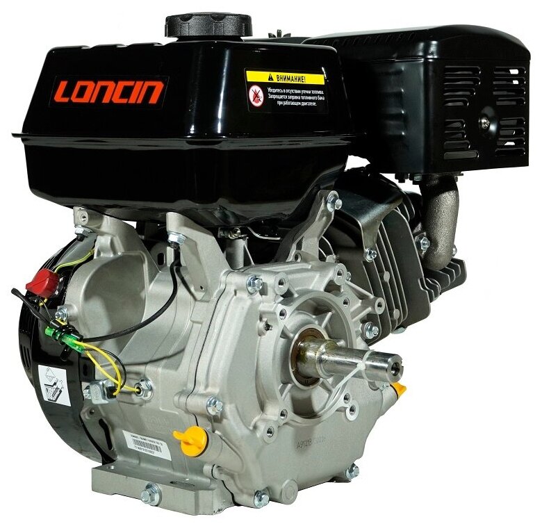 Двигатель бензиновый Loncin G390F (I type) D25.4 (13л.с., 389куб. см, вал 25.4мм, ручной старт) - фотография № 5