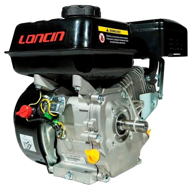 Двигатель бензиновый Loncin G200F (A type) D20 (65л с 196куб вал 20мм ручной старт)