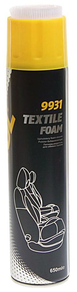 9931 Mannol Textile Foam 650 Мл. Пятновыводитель Для Обивки Салона MANNOL арт. MANNOL9931