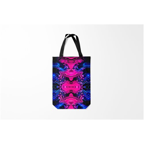 фото Сумка-шоппер / 31х42 см / тренды / абстракция fluid burnettie