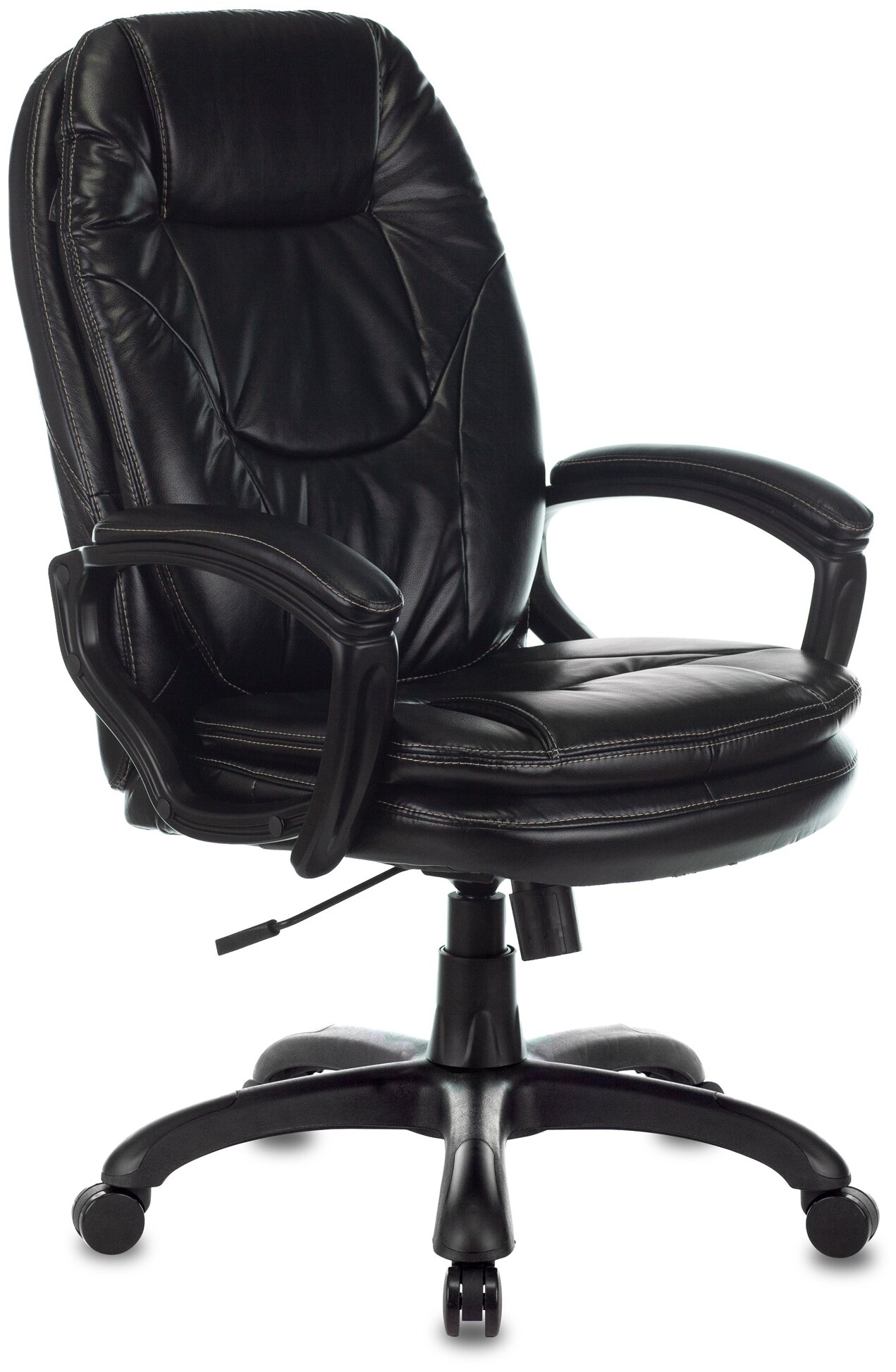 Кресло руководителя Бюрократ CH-868N черный Leather Venge Black искусственная кожа крестовина пласти