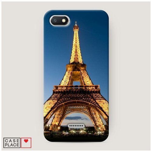 фото Чехол пластиковый xiaomi redmi 6a эйфелева башня ночью case place