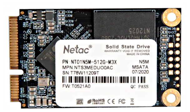 Твердотельный накопитель Netac N5M 512Gb - фото №1