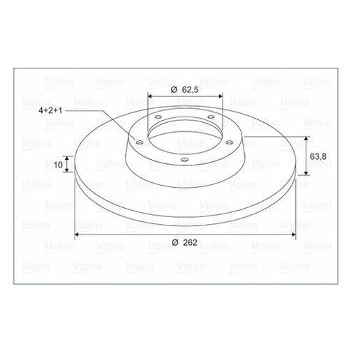 фото Тормозной диск valeo 297029 для hyundai accent iii, getz, i20; kia rio ii
