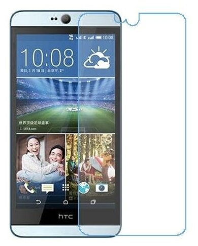 HTC Desire 826 dual sim защитный экран из нано стекла 9H одна штука