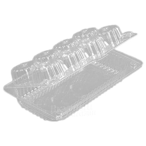 Упаковка для Макарунс 9 ячеек серебристая Alcas