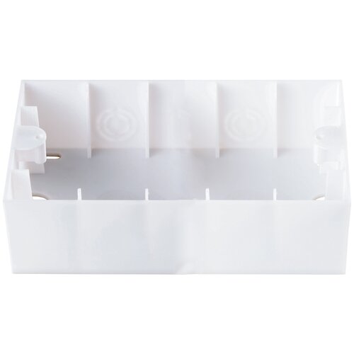 Коробка Panasonic Karre Plus двойная 2x пластик белый (упак.:1шт)