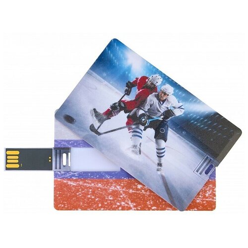 Подарочный USB-накопитель хоккей оригинальная флешка пластиковая карта 16GB подарочный usb накопитель защитнику отечества пластиковая карта 16gb
