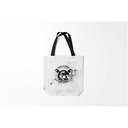 фото Сумка-шоппер / 40х40 см / разное спортивное / бодибилдинг gun show burnettie