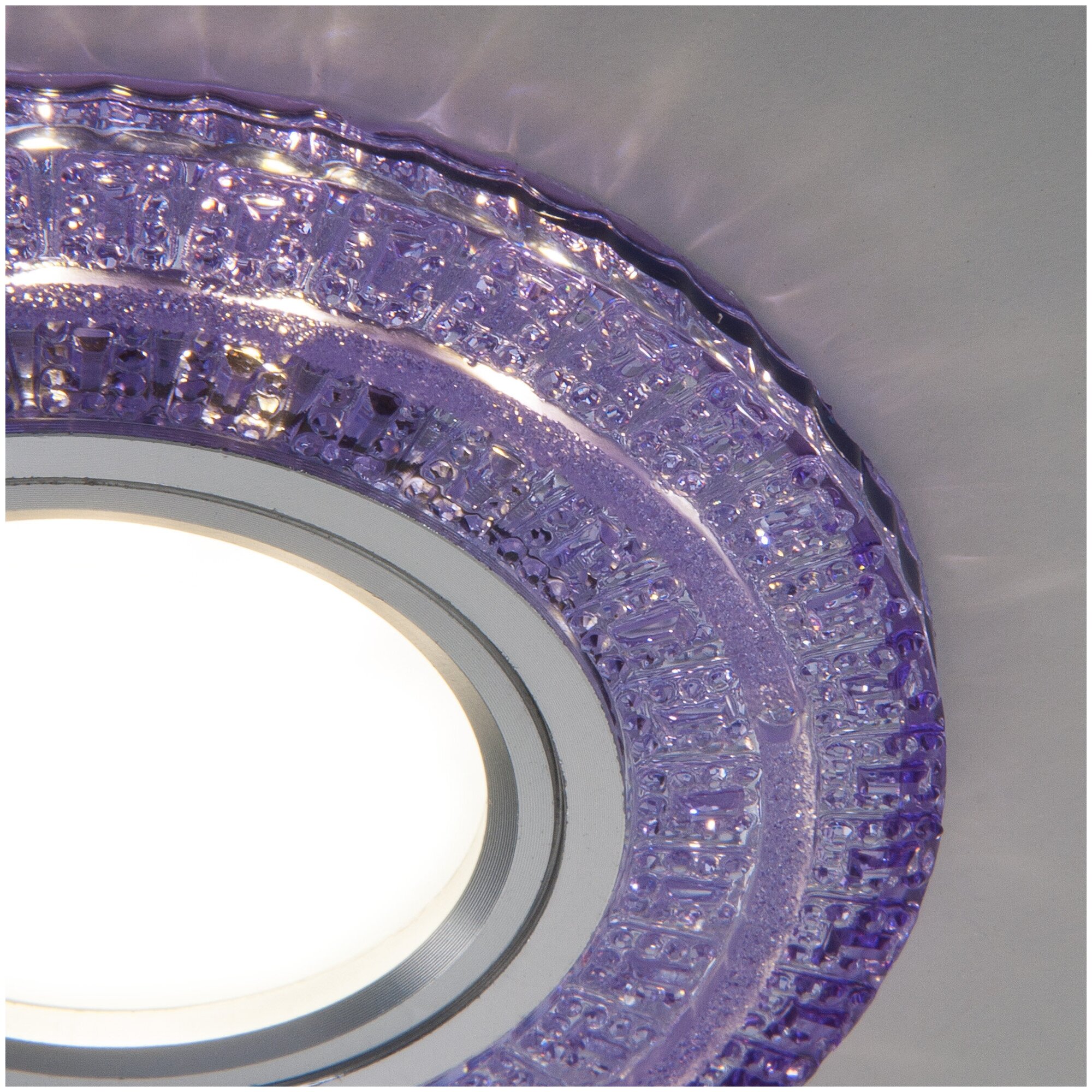 Встраиваемый точечный светильник с LED подсветкой 2225 MR16 PU фиолетовый - фотография № 6