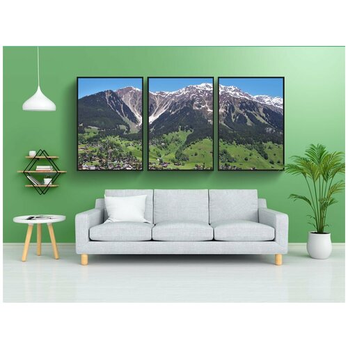 фото Набор модулных постеров для интерьера "вершины, панорама, дальний вид" 60x90 см. в тубусе, без рамки lotsprints