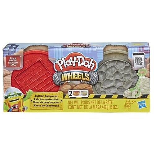 Hasbro Play-Doh - Набор специальной массы Wheels, 2 баночки масса для лепки play doh набор специальной массы wheels e4525 e4508