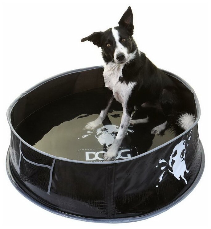 Бассейн для собак DOOG, черный, M 91*25*91cм (Австралия)
