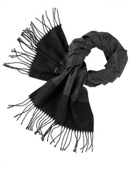 Мужской шарф шерстяной Bersar серый в клетку BERSAR размер: цвет: Серый арт. 004-000 SCIARPA