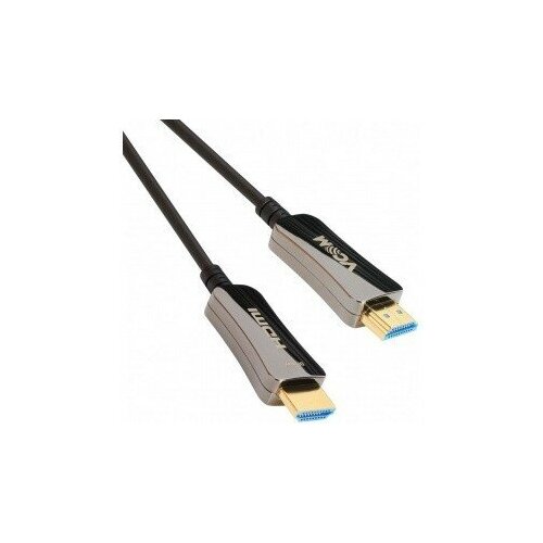 Vcom кабели D3742A-20M Активный оптический кабель HDMI 19M M, ver. 2.0, 4K@60 Hz 20m vcom d3742a 20m активный оптический кабель hdmi 19m m ver 2 0 4k 60 hz 20m vcom