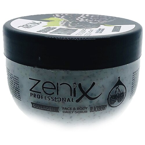 Zenix Professional Скраб для лица с ароматом ежевики, 275 мл.