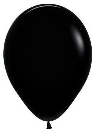 Шар (10'/25 см) Черный (080), пастель, 100 шт.