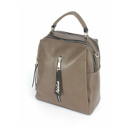 фото Рюкзак женcкий искусственная кожа adelia, кофе/черный аделия